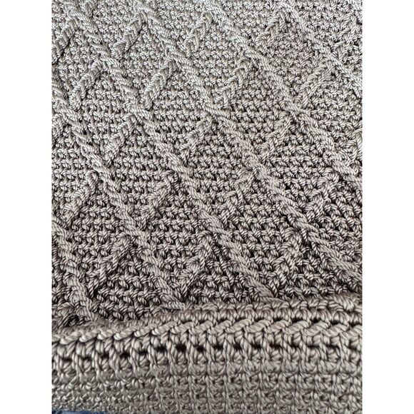 The Sak Crochet Shoulder Bag Purse Computer Tote - Picture 3 of 9